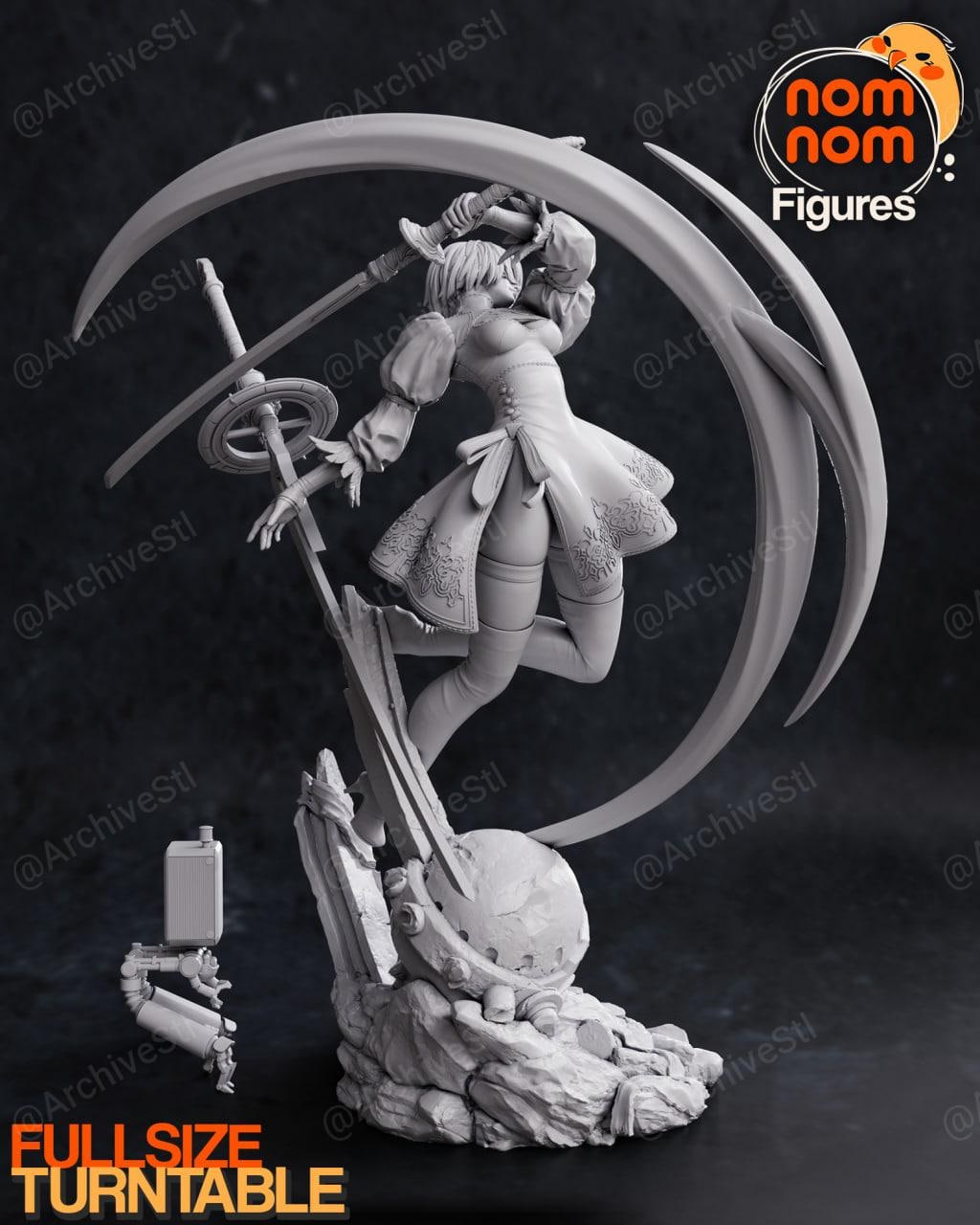 尼尔机械纪元 (Nier Automata) 2B 3D打印图纸